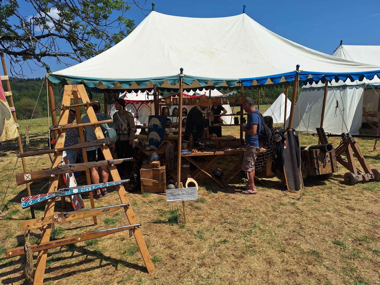 Campement de reconstitution